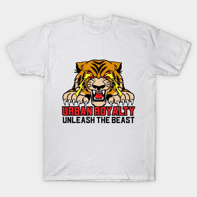 Vintage Streetwear - Urban Royalty Unleash the Beast T-Shirt by fallingspaceship